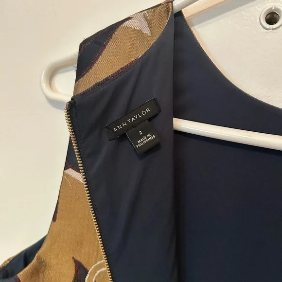 Ann Taylor Jungle Cat Animal Print Dress - Picture 8 of 9